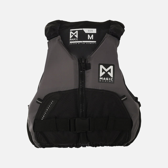 Gilet d'aide à la flottaison Wave Fzip - Magic Marine, coloris Dark Grey