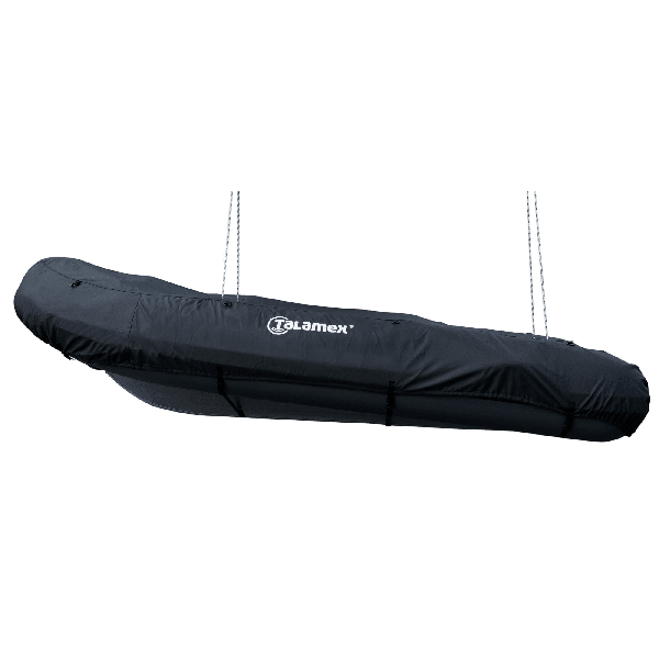 Bâche de protection Premium pour bateaux pneumatiques avec ouverture bossoirs