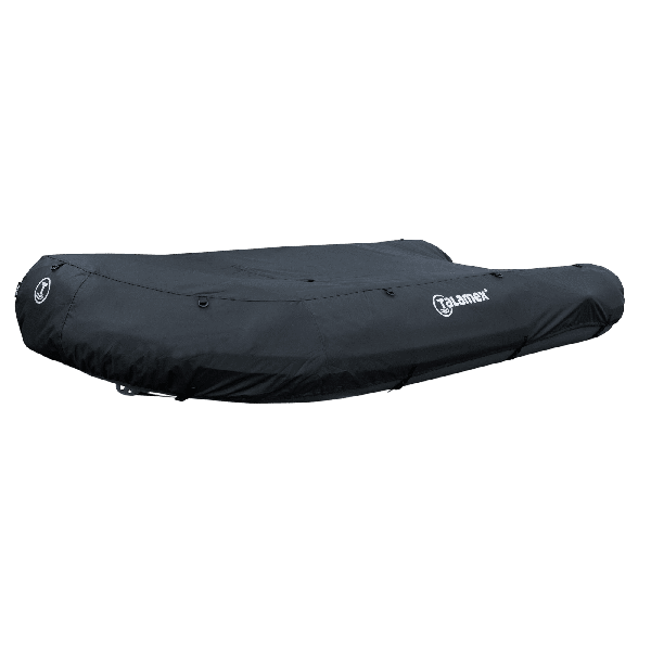Bâche de protection Premium pour bateaux pneumatiques avec ouverture bossoirs