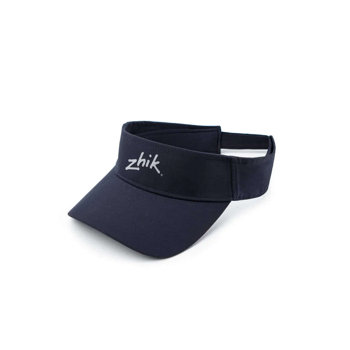 Visière zhik navy en tissu durable, réglable pour un confort optimal et protection solaire.