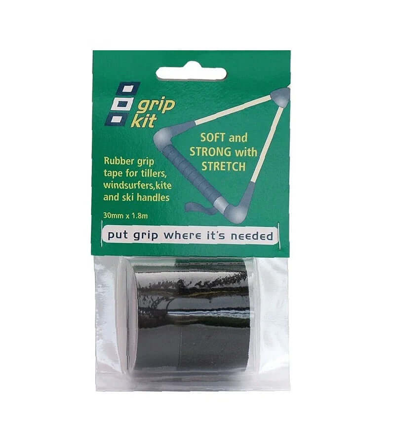 Adhésif antidérapant 30mm x 1,8m, bande de grip en caoutchouc souple, idéale pour tubes et sticks.