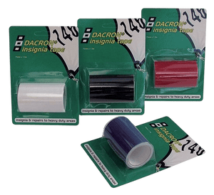 DACRON INSIGNIA TAPE BLUE 75MMX1.5M