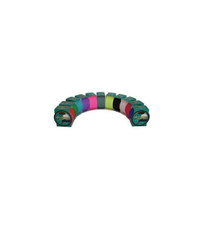 Adhésif pour réparation de spinnaker 50mm X 4.5m en plusieurs couleurs sur un support de présentation.