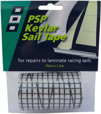 Adhésif pour réparation de voile Kevlar Noir - PSP Kevlar Sail Tape pour réparations de voiles de course.