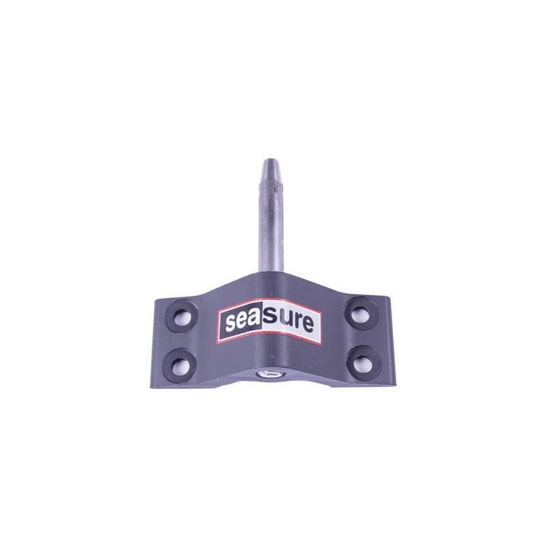 Aiguillot bas Ø8 pour tableau 4 trous Ø5 en aluminium anodisé, pièce pour safran avec quatre trous de fixation.