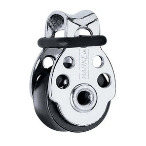 Airblock 16 mm simple avec réa en métal, conçu pour une gestion optimale des cordages jusqu'à 5 mm.