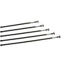 Stick aluminium Ø20 articulation démontable, ensemble de cinq tiges noires, légères et robustes.