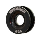 ANNEAU DE FRICTION 25MM en aluminium anodisé, remplaçant les poulies pour manœuvres à forte charge.