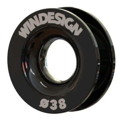 ANNEAU DE FRICTION 38MM en aluminium anodisé, traitement PTFE pour drisses et écoutes.