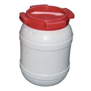 BIDON ETANCHE 6 L avec couvercle rouge pour le stockage étanche de matériel en navigation.