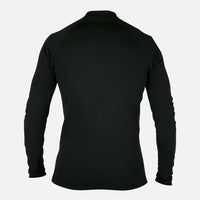 Top hydrophobe à manches longues dos, confection en élasthanne et polyester pour isolation efficace.