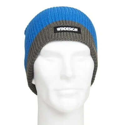 BONNET EN TRICOT FLOTTANT JUNIOR en tricot bicolore, conçu pour une isolation thermique efficace.