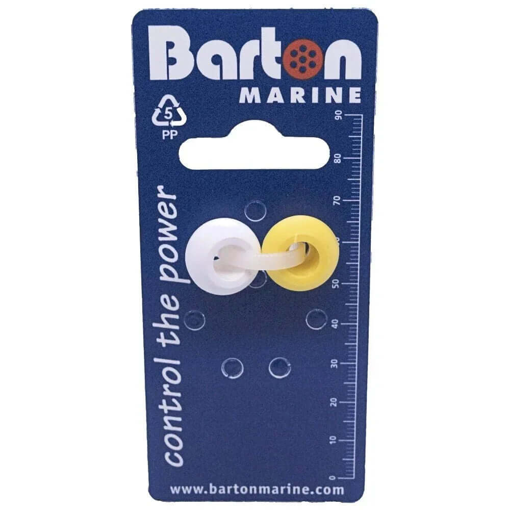 Boules de butée x 2 pour cordage de Ø 4 mm sur carte d'emballage Barton Marine