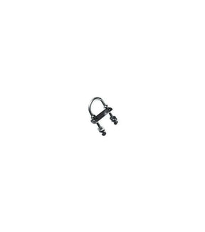 Cadène fil inox Ø6mm, dimensions 58 x 14mm, acier inox A4, longueur filetage 25mm, entraxe 38mm.