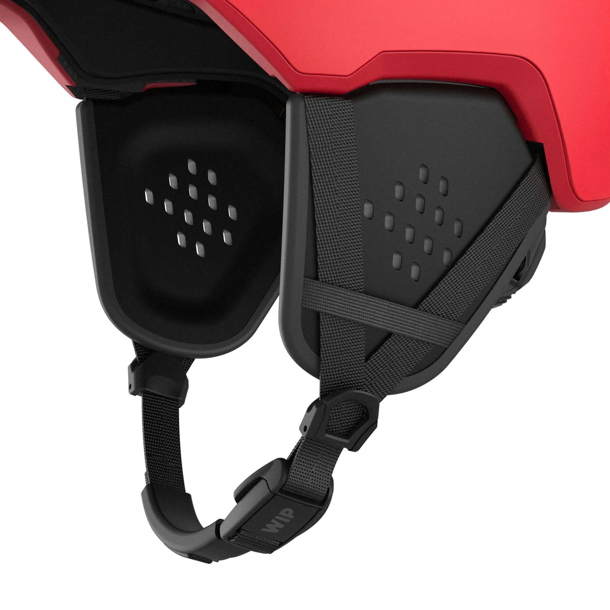 Casque PROWIP 2.0 avec strap et protections latérales en noir, conçu pour la sécurité en sports nautiques.