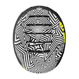 Casque WIFLEX PRO 2.0 design noir et blanc avec motifs en étoiles, vue de dessus.