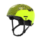 Casque WIFLEX PRO 2.0 jaune fluo avec design géométrique, léger et résistant pour sports nautiques.