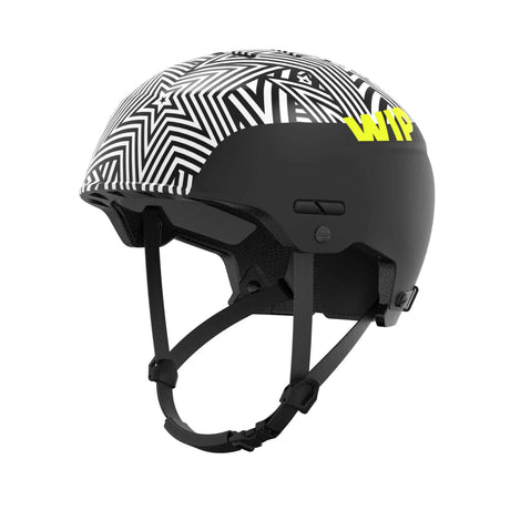 Casque WIFLEX PRO 2.0 profil latéral avec design géométrique noir et blanc.