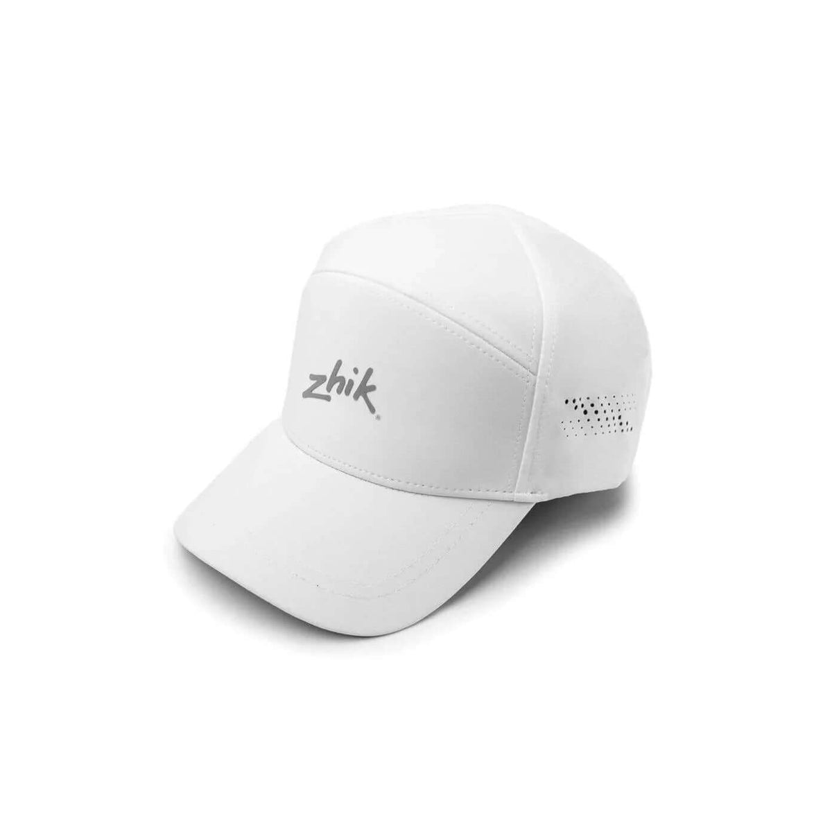 Casquette zhik anthracite en tissu durable, à séchage rapide et ventilation découpée au laser.