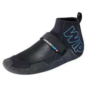 Chausson LOW CUFF BOOTIES 2.0 with rubber sole for water activities, featuring Velcro strap, lightweight design.