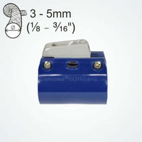 kit clamcleat aluminium pour tube 25mm avec taquet pour cordages de 3 à 5 mm.