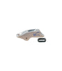 Clamcleat mini Aluminium CL253, léger, en aluminium anodisé, pour palan de réglage de trapèze, jusqu'à 4 mm de diamètre.