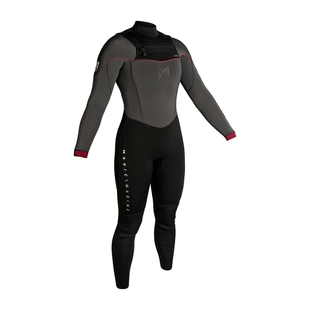 Combinaison Elite fullsuit 4/3 flatlock FZ Woman avec fermeture éclair magnétique et motif 3D Flex.