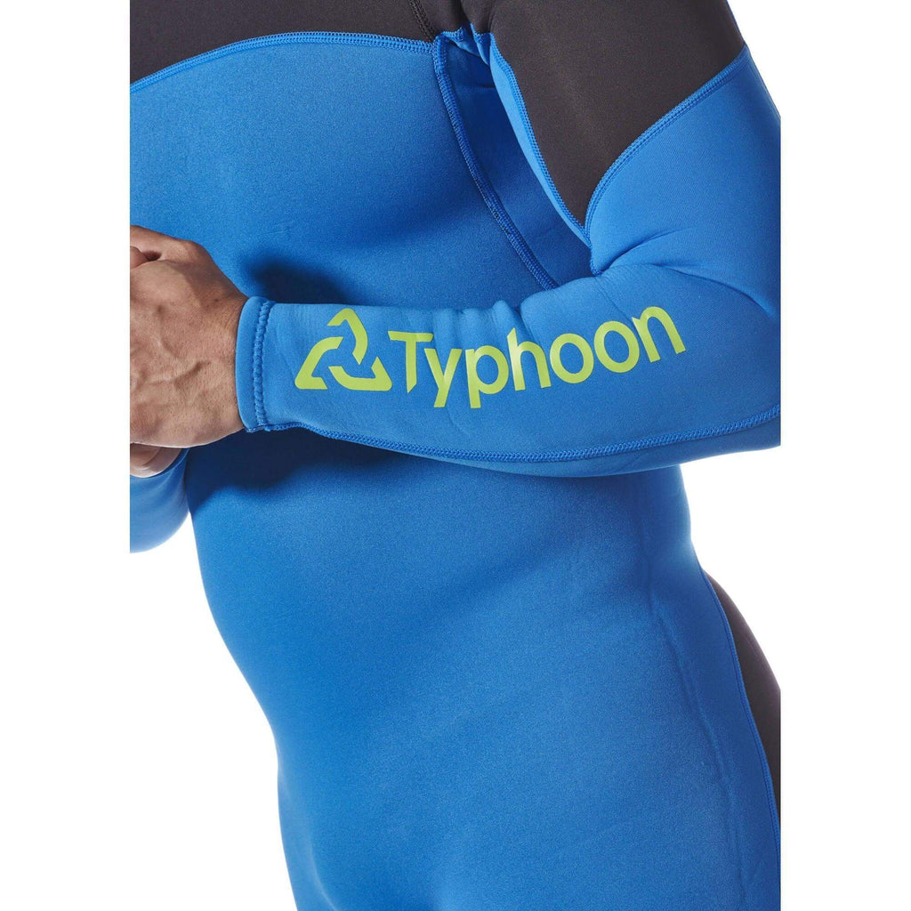 COMBINAISON NEOPRENE ESSENTIAL 3/2MM - HOMME en néoprène bleue avec logo Typhoon.