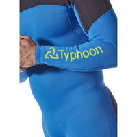 COMBINAISON NEOPRENE ESSENTIAL 3/2MM - HOMME en néoprène bleue avec logo Typhoon.