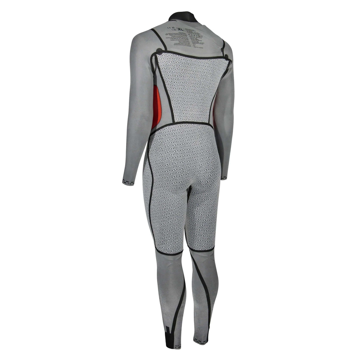 Combinaison STEAMER MK3 vue arrière, néoprène super stretch 5/4/3 mm, design ergonomique pour performance en sport nautique.