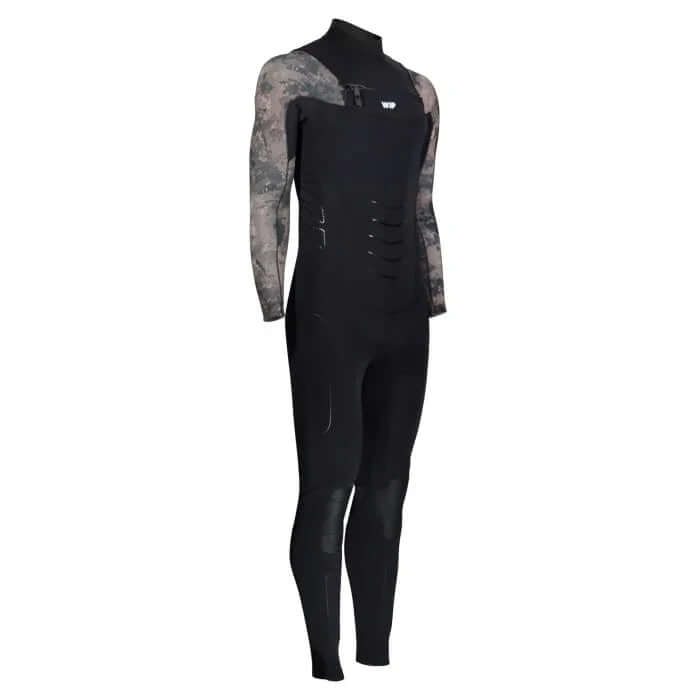 Combinaison Steamy WIP néoprène intégrale 3mm avec manches en mesh, pour un confort optimal et entièrement étanche.