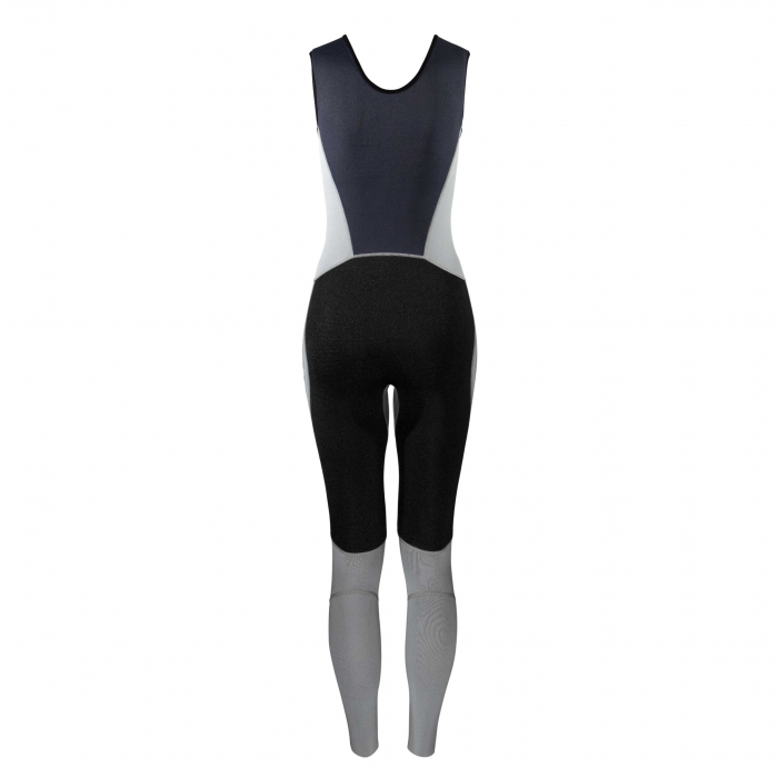 Combinaison néoprène femme 1,5 mm vue arrière, conçue pour confort et liberté de mouvement sur l'eau.