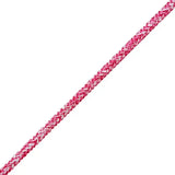 Cordage Magic pro 5mm - âme Dyneema/Gaine Polyester Grip, corde tressée rouge et blanche, conçue pour dériveurs et catamarans.