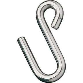Crochet en S, 4,8mm en acier inoxydable, utilisé pour fixation temporaire, diamètre de fil 4,8 mm.