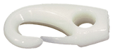 Crochet nylon avec orifice pour cordage, utilisé pour fixations temporaires de faibles charges.