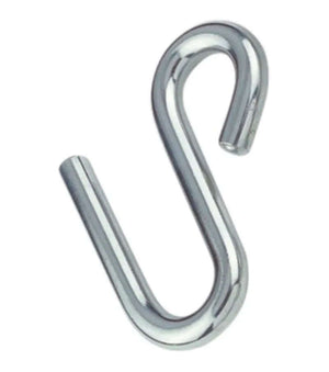 Crochet ouvert INOX en acier inoxydable pour fixation amovible rapide dans divers applications maritimes.