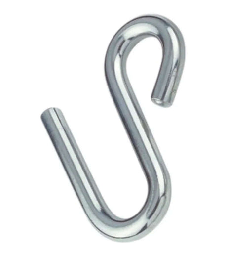 Crochet ouvert INOX en acier inoxydable pour fixation amovible rapide dans divers applications maritimes.
