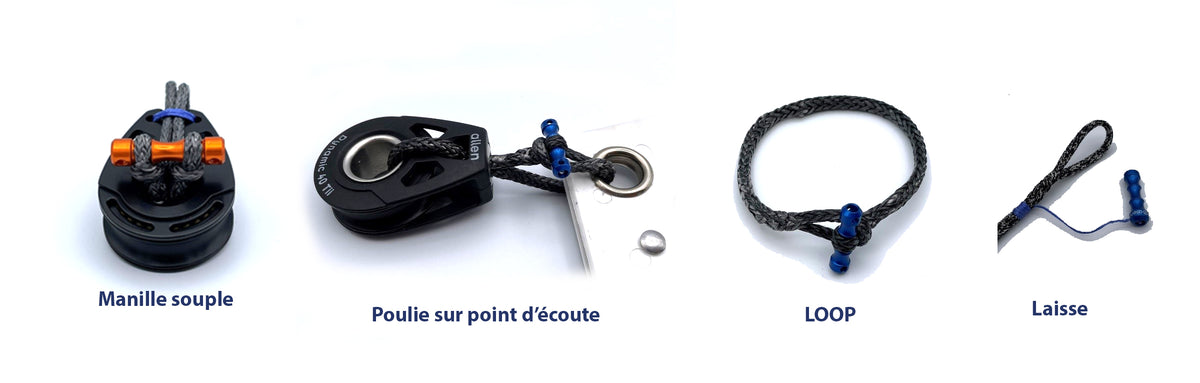 Os de chien 6mm pour cordage Ø4mm