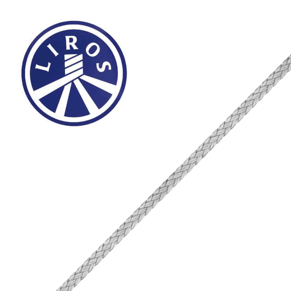 Dyneema D-Pro argent 2mm, corde légère avec résistance à l'abrasion et aux UV, vendue au mètre.