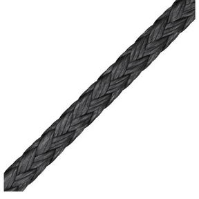 Dyneema D-Pro noir 3mm, corde tressée noire en polyuréthane, résistance à l'abrasion et aux UV.