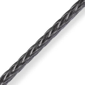Excel D12 SK78 - 2,5 mm - noir, tresse en Dyneema SK78 pré-étirée à chaud, coloris noir, offrant légèreté et résistance.