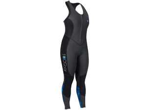 Long John Thermaflex 1.5mm femme en néoprène noir, idéal pour la chaleur et le confort pendant vos sorties.