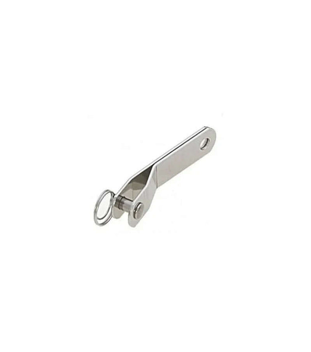 Ferrure de hauban simple Ø6mm - 15X70mm en Inox, dimensions 15x70mm, axe Ø6mm.