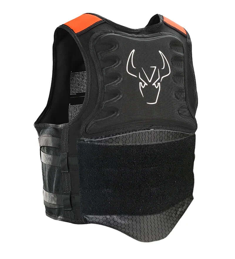 Gilet d'aide à la flottabilité IMPACT VEST 50N avec mousse haute densité et protection latérale.