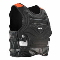 Gilet d'aide à la flottabilité IMPACT VEST 50N avec mousse haute densité et protections latérales.