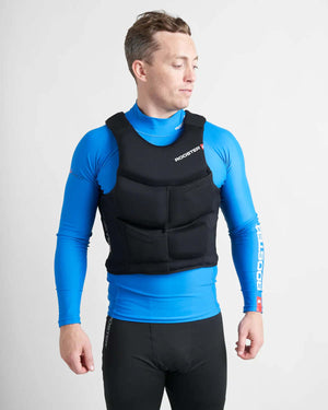 Gilet de sauvetage compact régate en néoprène, offrant un ajustement parfait et liberté de mouvement sur l'eau.