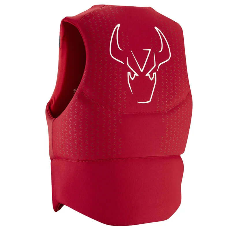 Gilet d'aide à la flottabilité FLOW NEO VEST 50N en néoprène rouge super extensible et ultra fin.