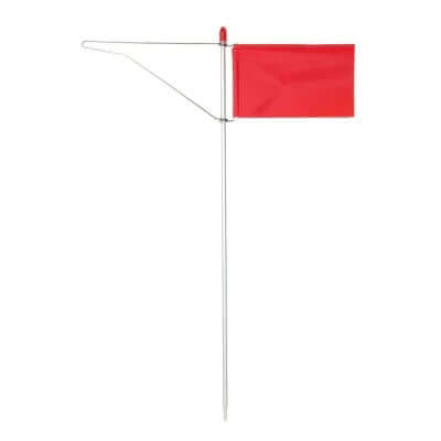 GIROUETTE STANDARD avec drapeau rouge pour Optimist, montage en tête de mât.