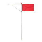 GIROUETTE STANDARD avec drapeau rouge pour Optimist, montage en tête de mât.
