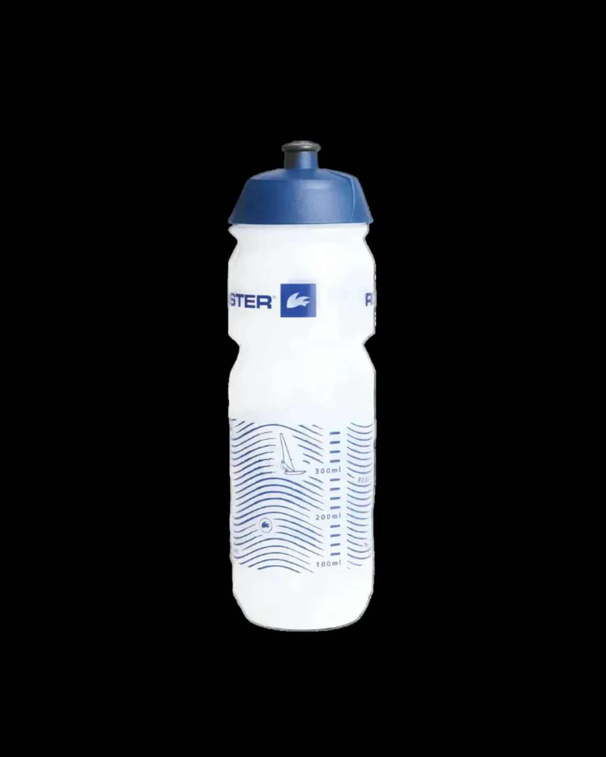 Gourde 750ml Rooster en polypropylène recyclable, transparente pour surveiller le niveau d'eau.